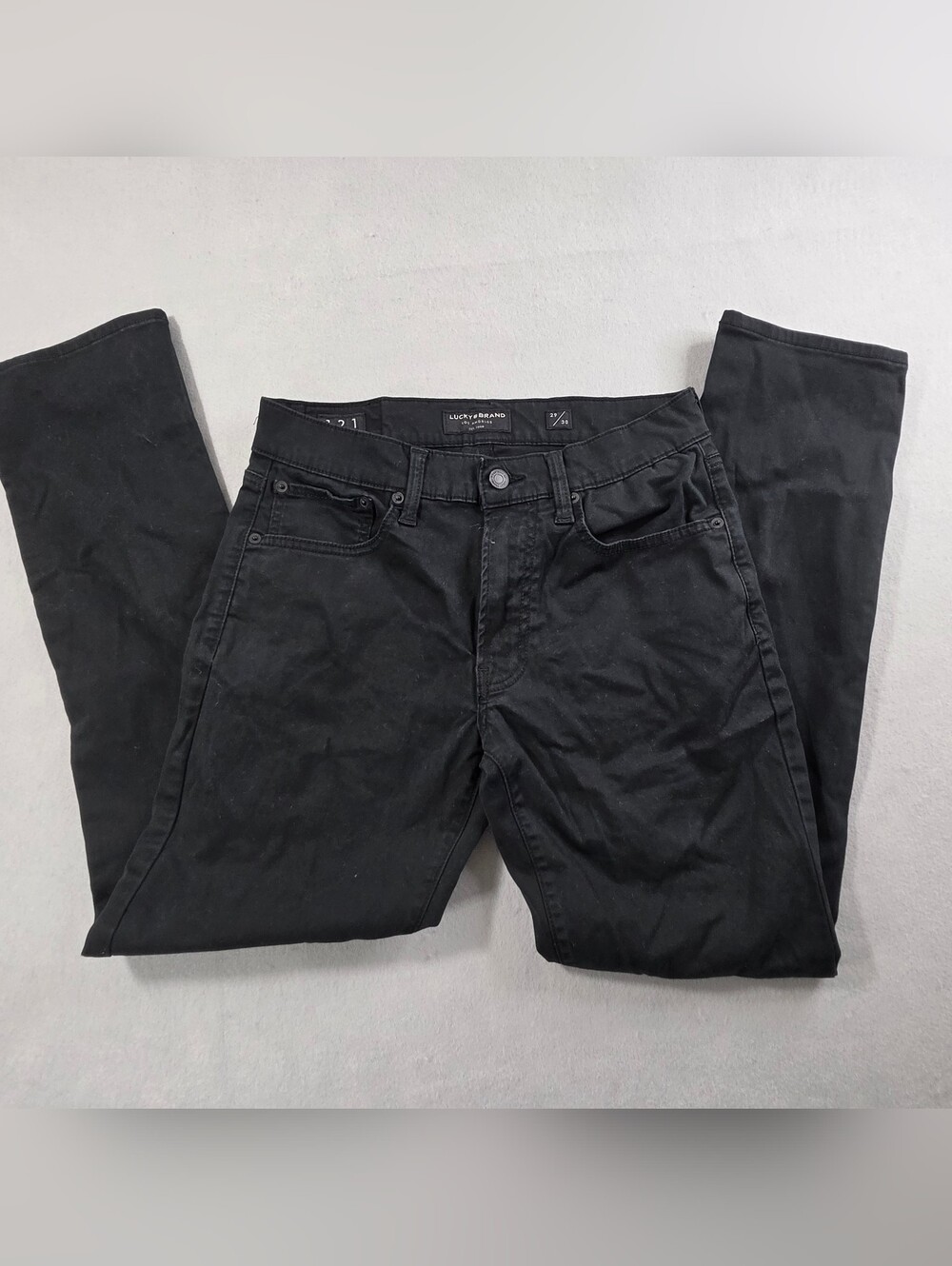 Lucky Brand Men's Black Slim Straight Jeans 29x30